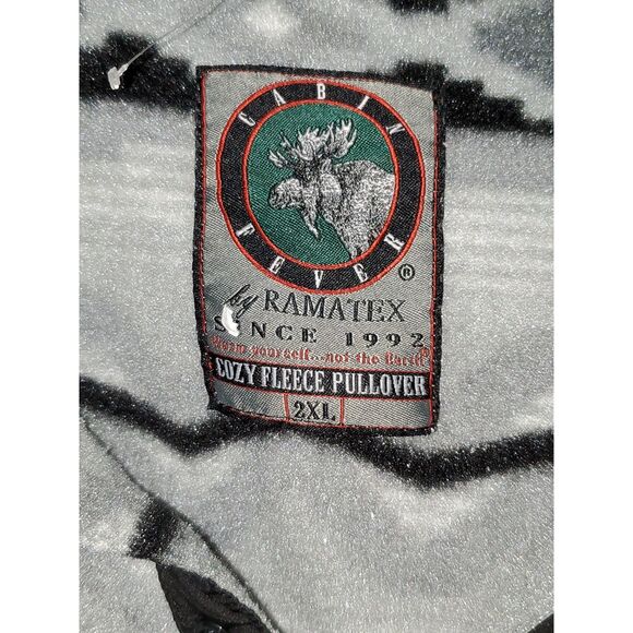 A Cabin Fever Women's Plus Cozy Fleece Pullover Jacket Southwestern Pattern 2XL - Picture 2 of 10